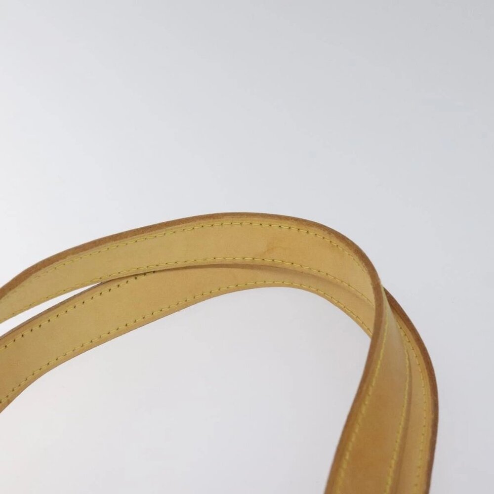 LOUIS VUITTON Monogram Vernis Houston Hand Bag Lime Yellow LV Auth - Picture 9 of 16